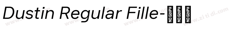 Dustin Regular Fille字体转换